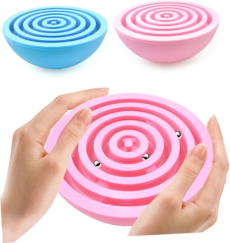 Pink Balance Maze Ball Game 2 Pack Puzzle Toys for Boys and Girls - Image 4